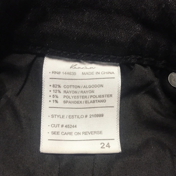 π KanCan Charcoal Ankle Straight Mid Rise Ripped Jean | NWT! - Picture 7 of 8